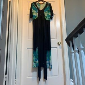 Flowing Tropical Maxi Dress by Melissa Masse